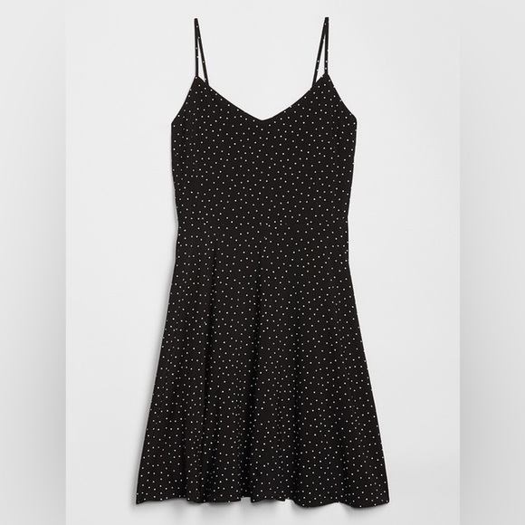 Gap fit and flare cami mini dress polka dot medium - Picture 2 of 9